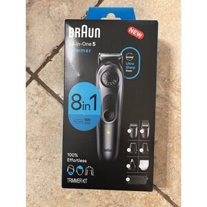 Braun Series 5: 5480 All-In-One Trimmer/Grooming Kit, 8-in-1 New Sealed